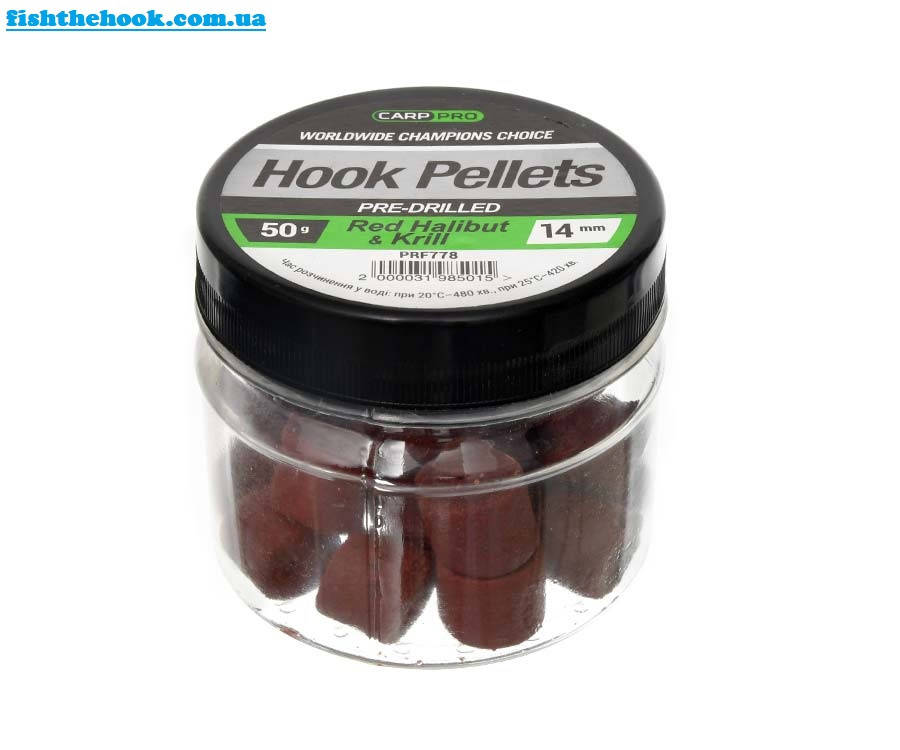 

Насадочный пеллетс Carp Pro Pre-Drilled Halibut&Krill 14мм