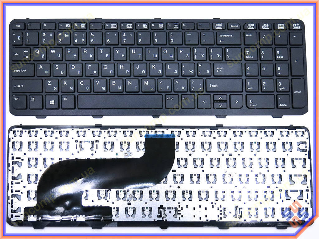

Клавиатура для HP ProBook 650 G1, 655 G1 ( RU Black с рамкой)., Черный