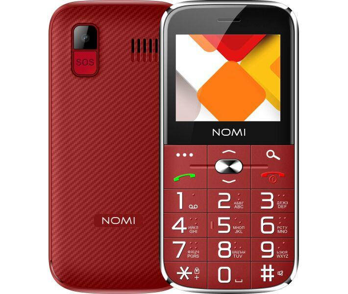 

Мобильный телефон Nomi i220 Red, Красный