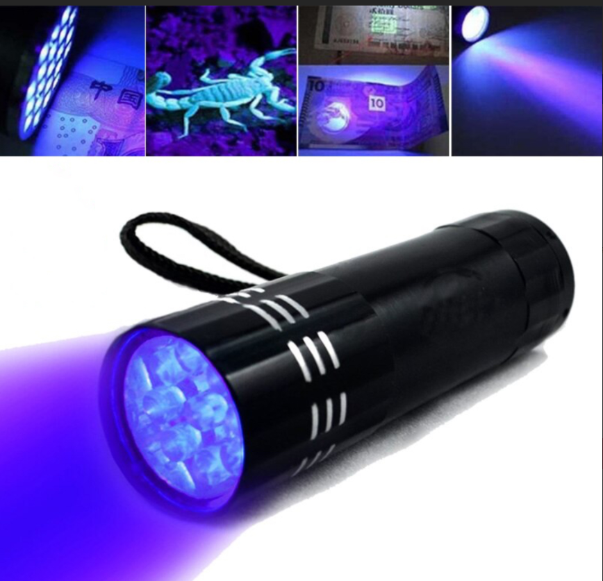 

Фонарик ультрафиолетовый, Черный