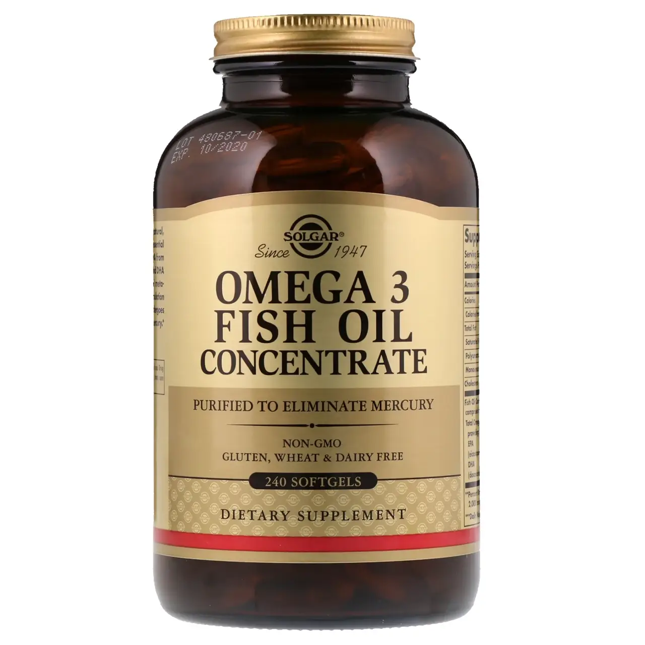 

Рыбий жир концентрат (Omega-3 fish oil) 2000 мг 240 капсул