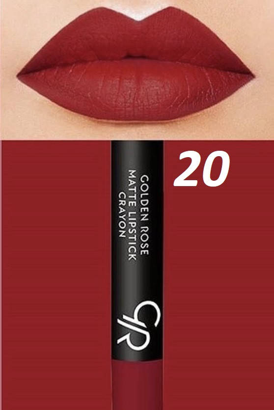 

Матовая помада-карандаш для губ Golden Rose Matte Lipstick Crayon 20