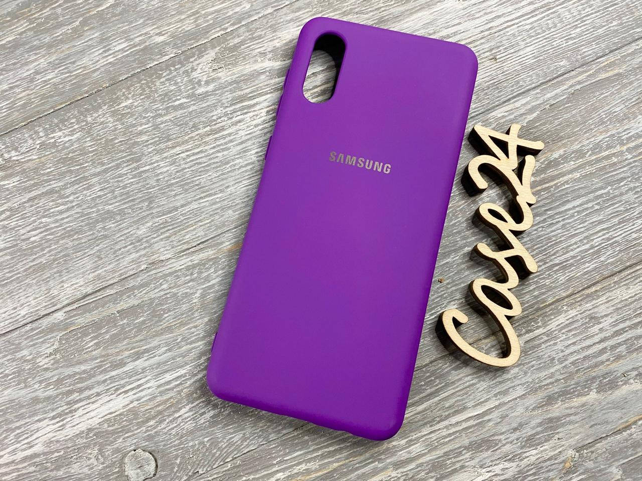 

Чехол Soft touch для Samsung Galaxy A02 (8 цветов) фиолетовый