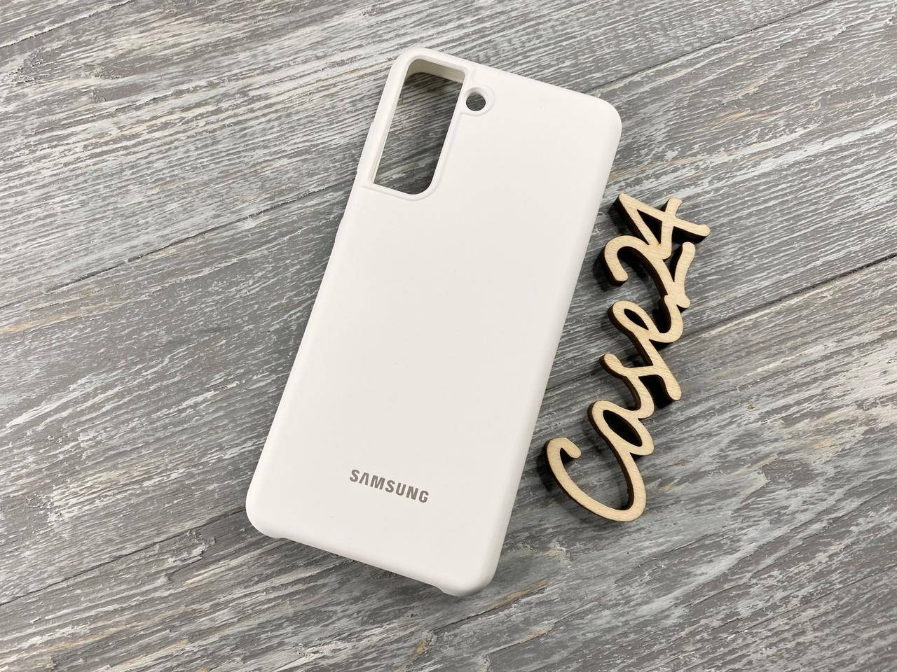

Чехол Soft touch для Samsung Galaxy S21 (8 цветов) белый