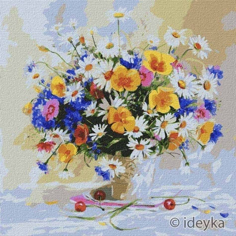 

Набір для розпису по номерах "Квітковий мус" 40*40см