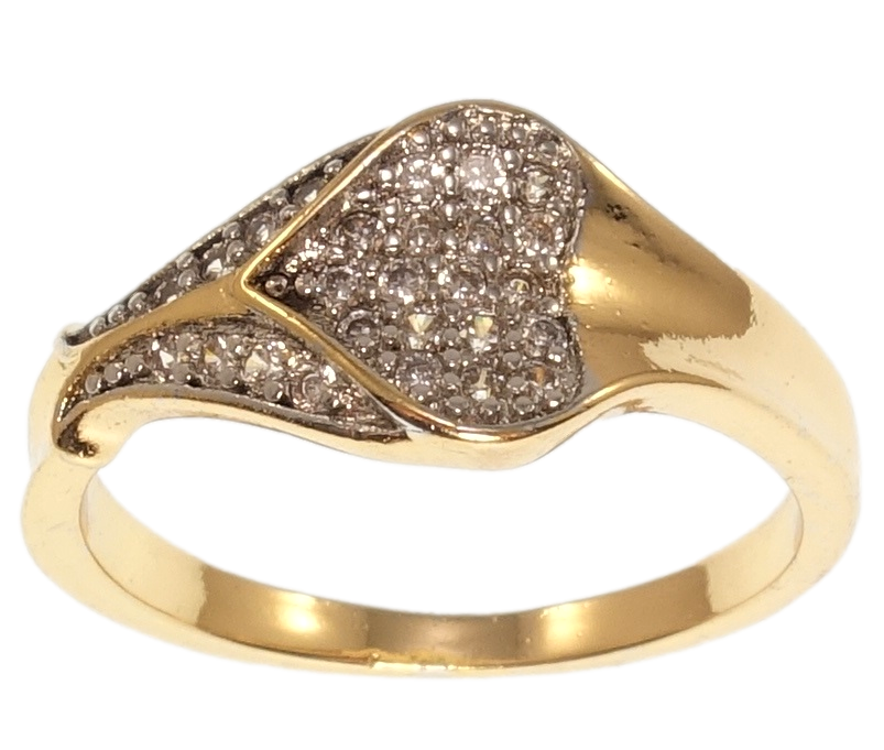 

Кольцо Xuping Позолота 18K+Родий "Сердце" р.17,17.5,18.5,19,19.5,20
