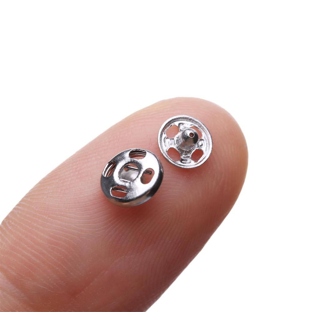 

Кнопка пришивная серебро 9мм, Серебристый