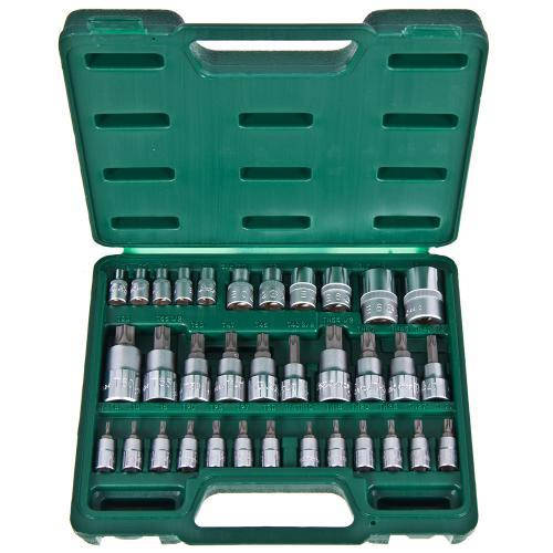 

Набор торцевых головок 1/2" 3/8" 1/4"34 единицы HANS 9634T