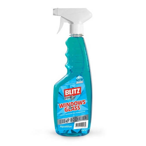 

Рідина для миття скла "BLITZ Crystal" Aquablue 0,75л ПЕТ пляшка трігер