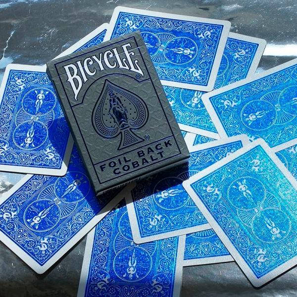 

Покерные карты Bicycle Foil Back Cobalt