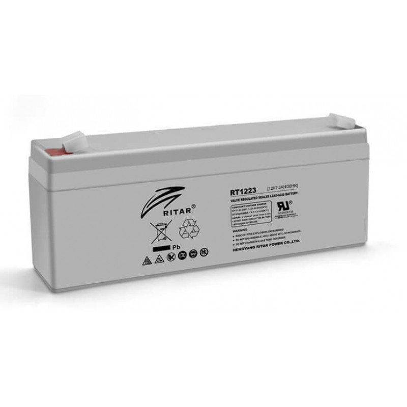 

Аккумуляторная батарея AGM RITAR RT1223, 12V 2.3Ah (178х35х67 мм)