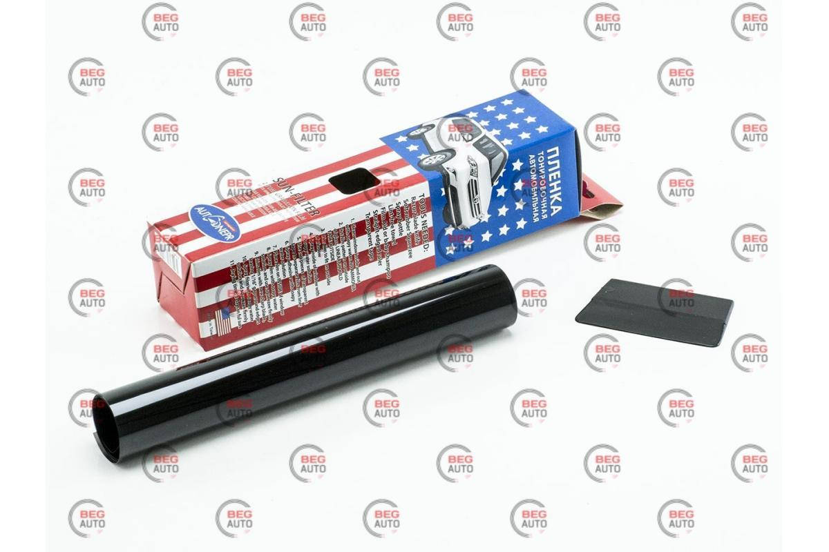 

Пленка - полоса тонировочная лобовая AUTODNEPR 0.2x1.5m Black сплошная, Черный