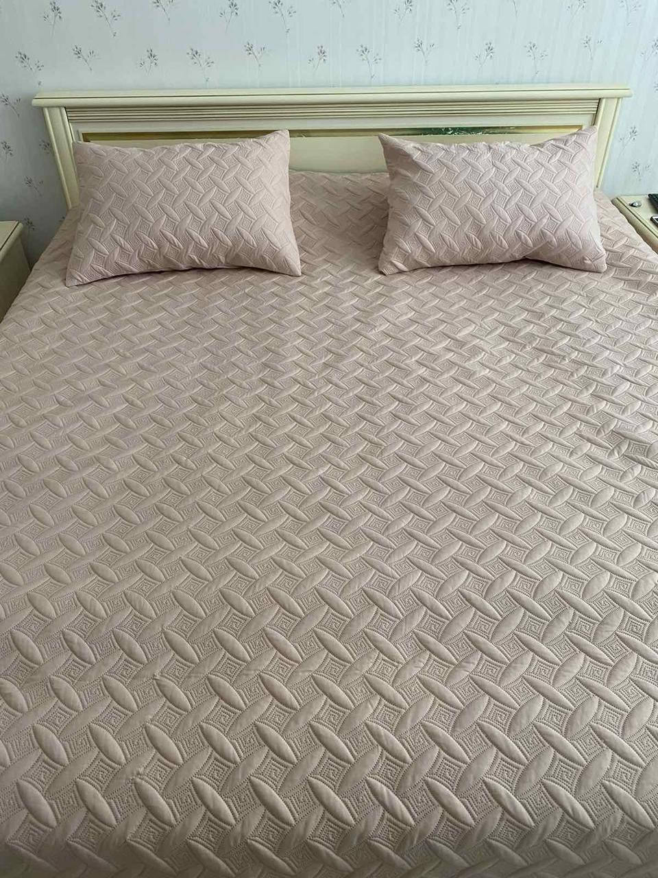 

Покрывало кофейное "Vintage" 240х260см с наволочками 50*70см, ТЕП, Кофе с молоком