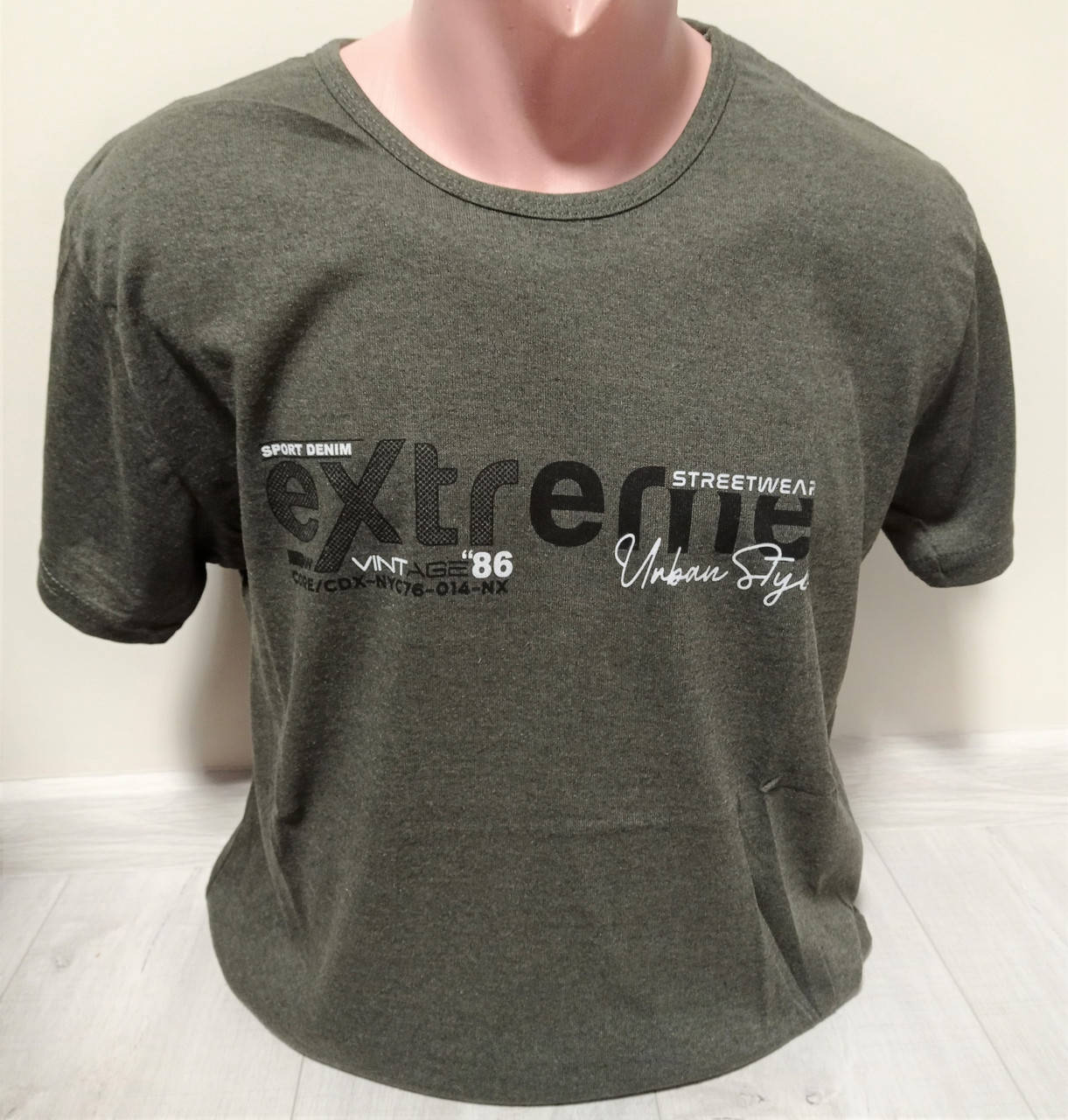 

Мужская футболка батал Турция Экстрим 52, 54, 56 размеры зеленая