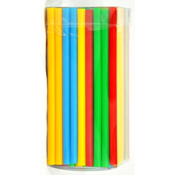 

Трубочки фреш-ассорти прямые 20см d=8мм 500шт УКР