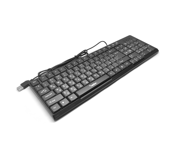 

Клавиатура USB Merlion KB-Zero, длина кабеля 135см, Черный