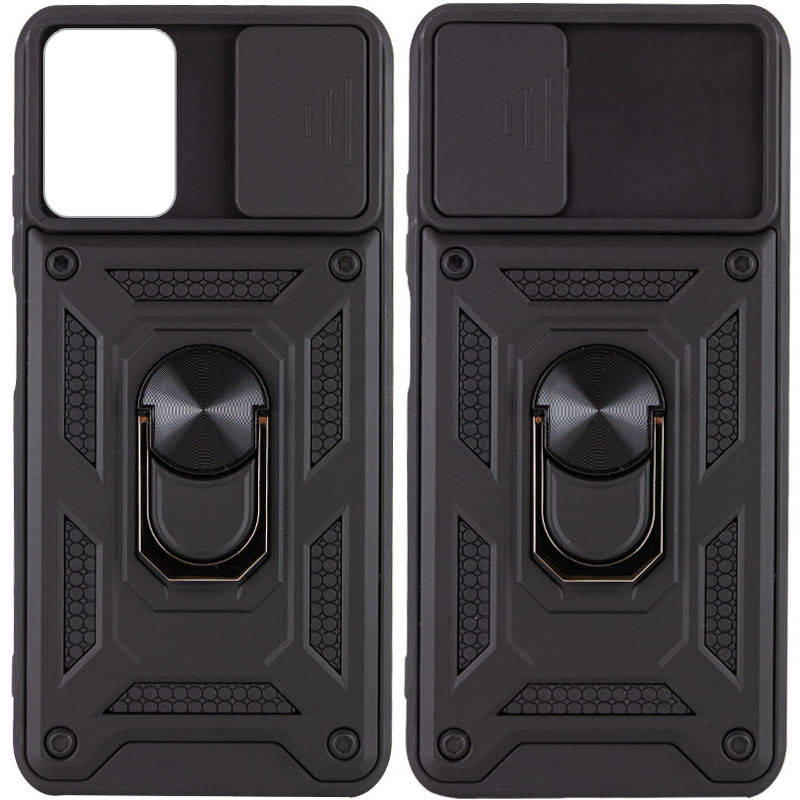 

Ударопрочный чехол Camshield Serge Ring for Magnet для Xiaomi Redmi Note 10 Pro 5G / Poco X3 GT, Черный