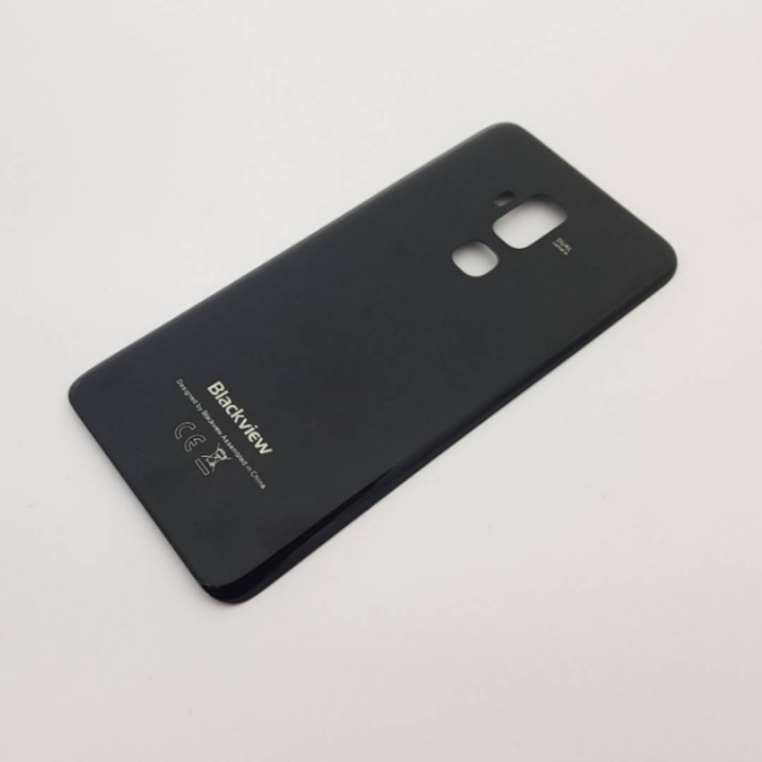 

С дефектом. Крышка Blackview S8 черная Сервисный оригинал с разборки, Черный