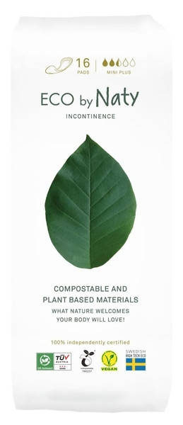 

Органические урологические прокладки Eco by Naty Mini Plus 16 шт