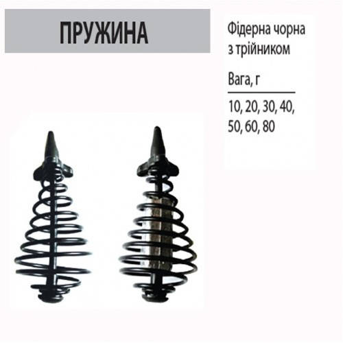 

Пружина "Капля" с тройником крашенная 60