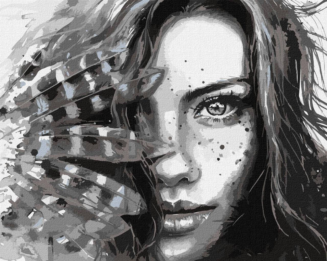 

Картина по номерам КНО4836 Выразительный взгляд 40*50см. Идейка