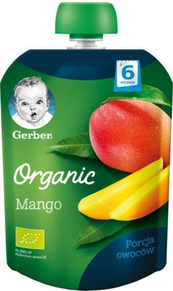 

Gerber Пюре Organic фруктовое Маного (пауч) 6м+ (80 г)