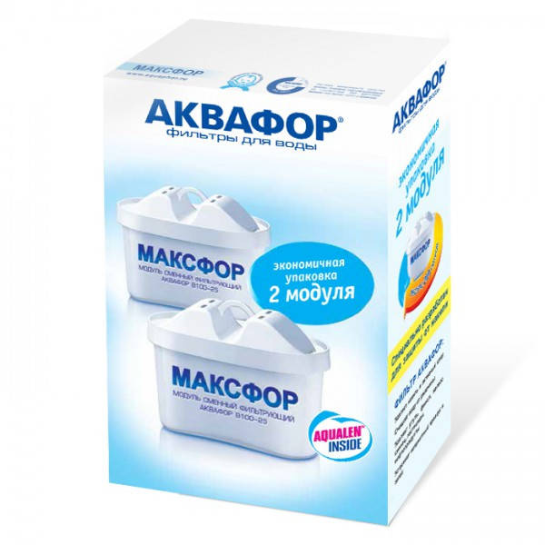 

Комплект картриджей для кувшина Аквафор Максфор B100-25 2 шт.