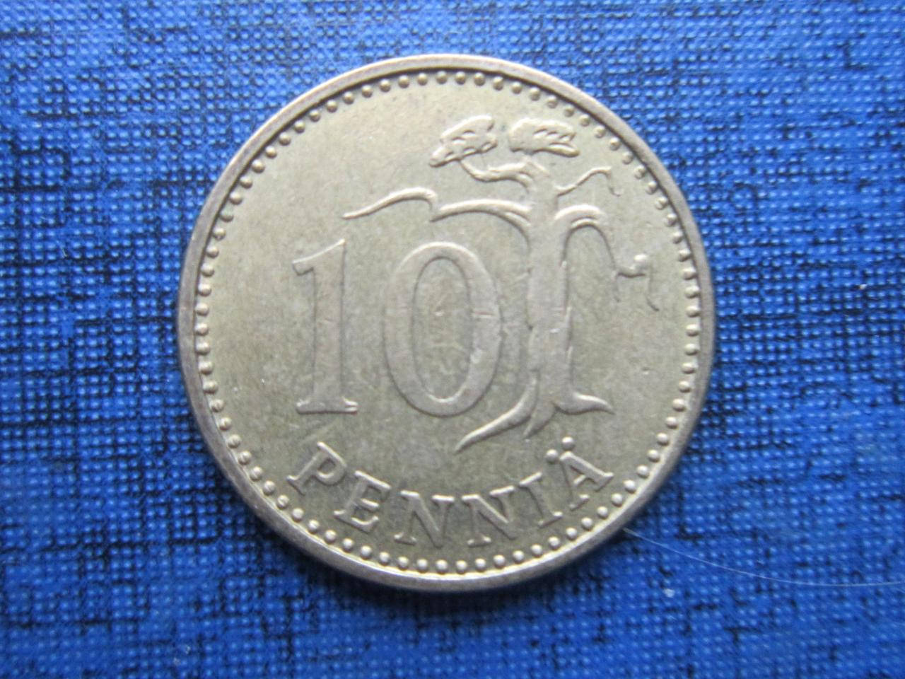 

Монета 10 пенни Финляндия 1971 1982 два года цена за 1 монету