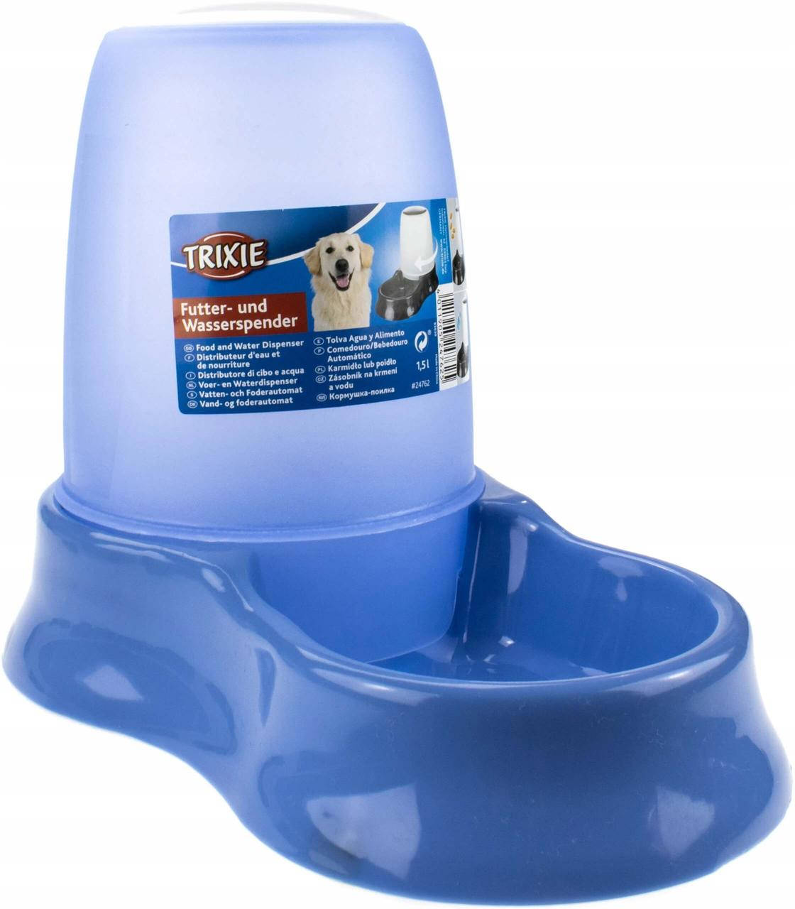 

Trixie Food and Water Dispenser Автоматическая кормушка-поилка для собак 1,5 л