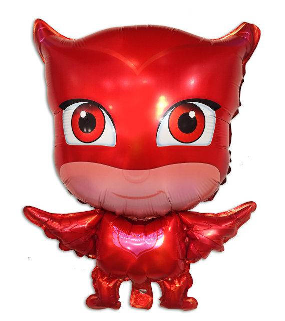 

Фольгированный шар фигурный Коннор/Кэтбой "Герои в масках" красный 65х46 см