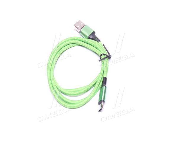 

Кабель для зарядки телефона USB Type-C (Android), 1м, Зелёный