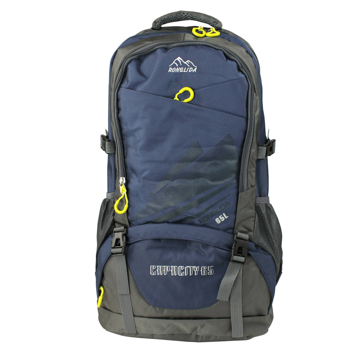 

Рюкзак туристический походный текстиль синий 65 л