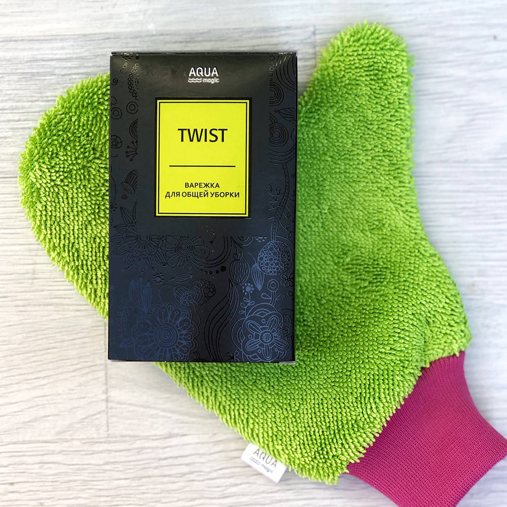 

Варежка Twist для уборки Гринвей Greenway, Зелёный