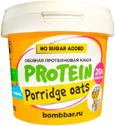 

Протеиновая овсяная каша Bombbar вкус Мед (75 грамм)