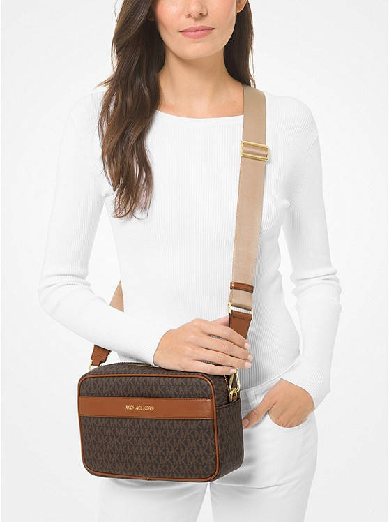 

Сумка Michael Kors Kenly Large Logo Crossbody Bag Brown (35T0GY9C3B), Коричневый