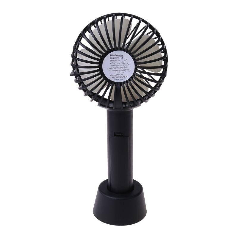 

Портативный ручной или настольный мини вентилятор с USB зарядкой Mini Fan черный