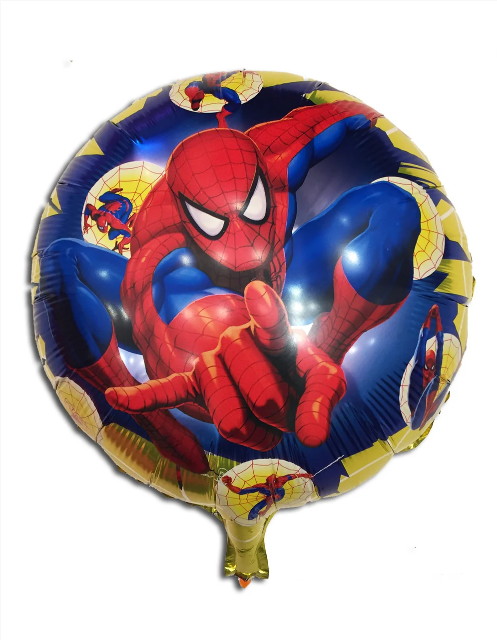 

Фольгированный круглый шар "Человек паук " (Китай), Разные цвета