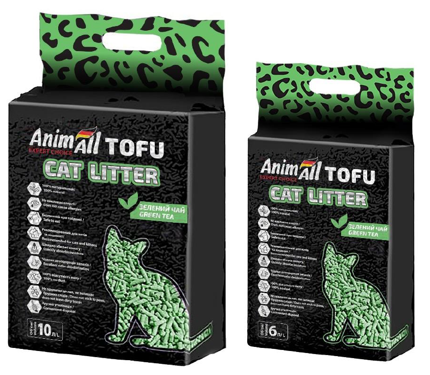 

Наполнитель AnimAll TOFU зеленый чай 4,66 кг /10 литров код 158200