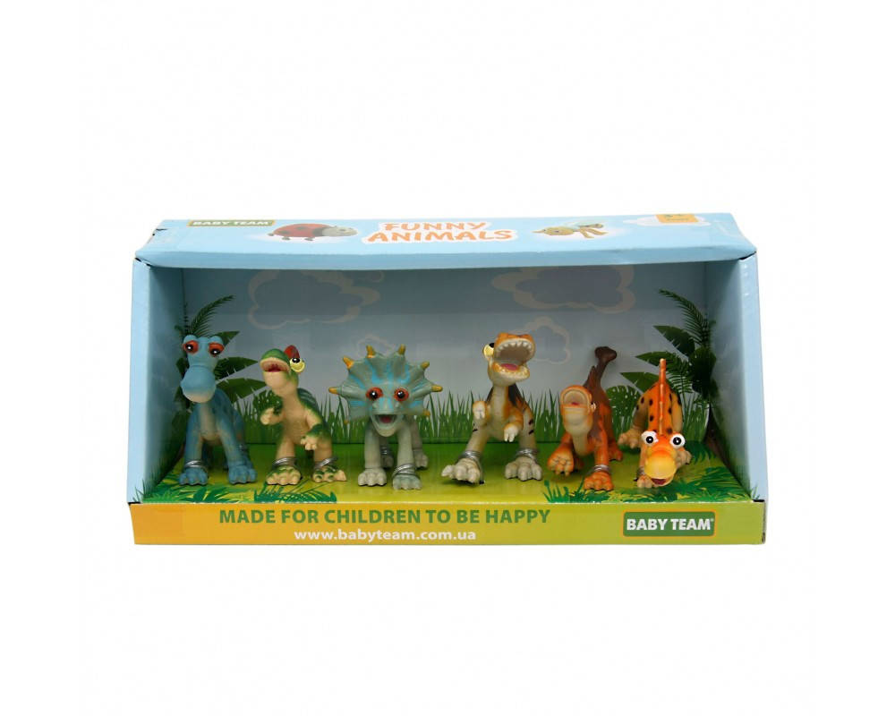 

Набор игрушек Baby team Динозавры 6 шт от 36 месяцев