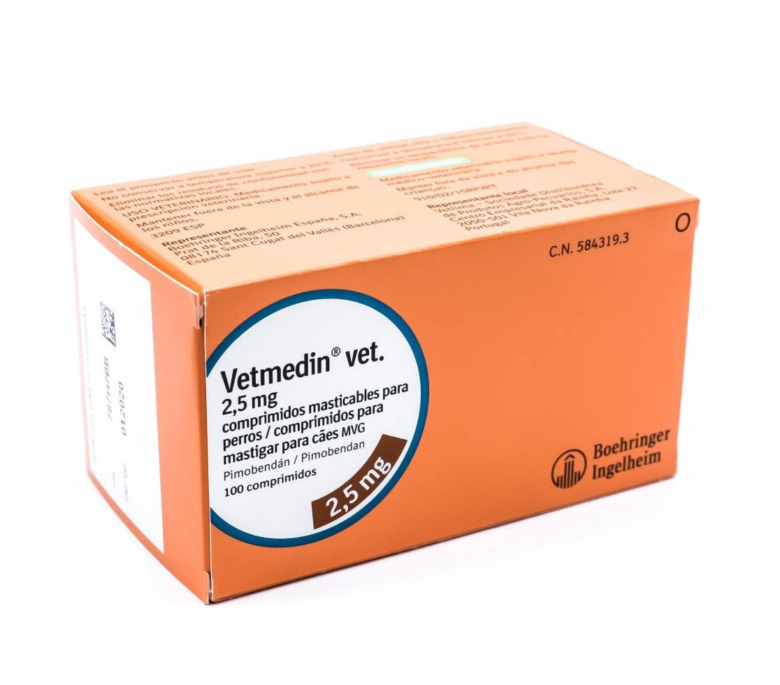

Ветмедин (Vetmedin) 2.5 мг. 100 таб, Пимобендан