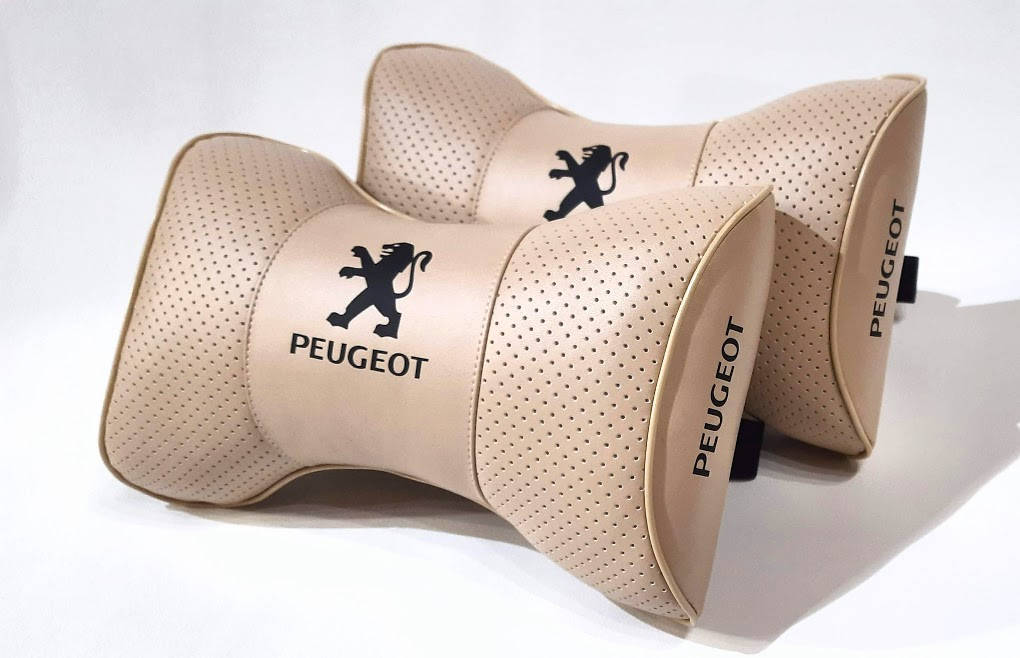 

Подушка на подголовник в авто Peugeot 1шт., Бежевый