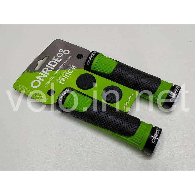 

Грипсы, ручки руля ONRIDE DualGrip чёрно-зелёные
