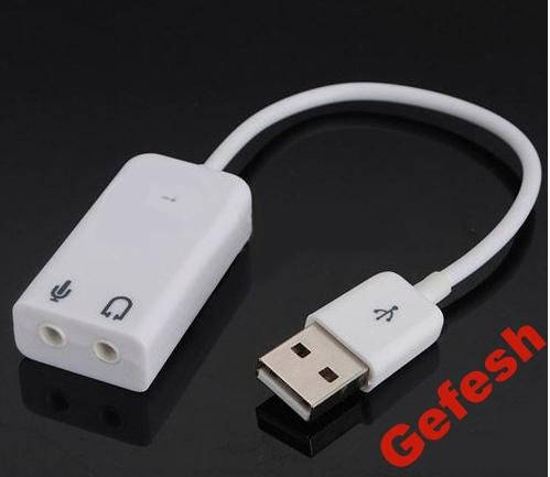 

USB звуковая карта разъем на гибком проводе