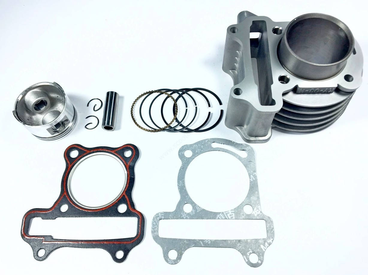 

Поршневая группа в сборе 4т GY6-100 куб, Китай завод.