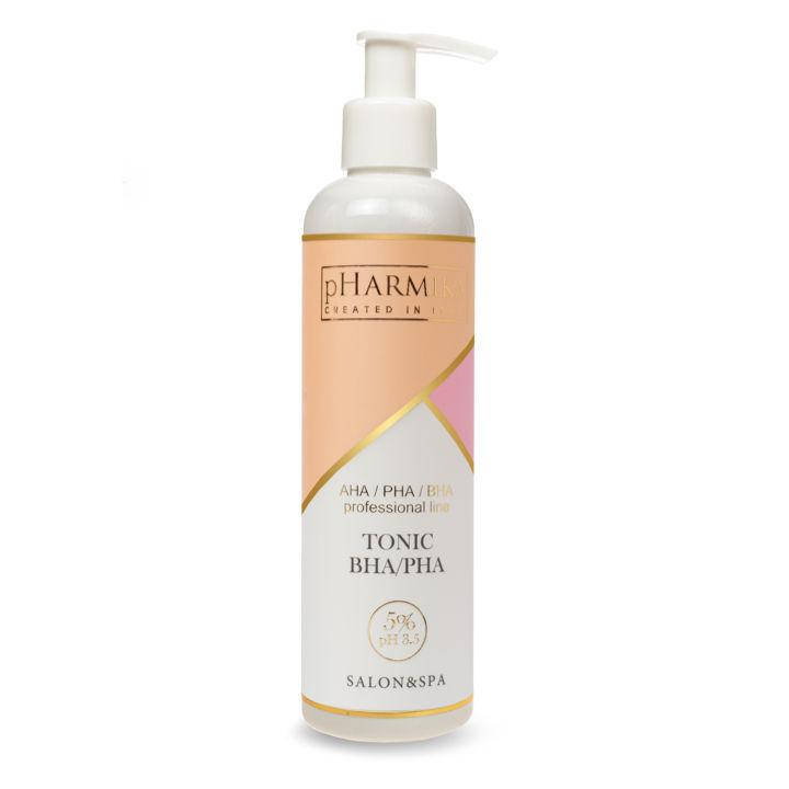 

Тоник для лица 250мл с PHA/BHA кислотами 5% рН3.5 pHarmika