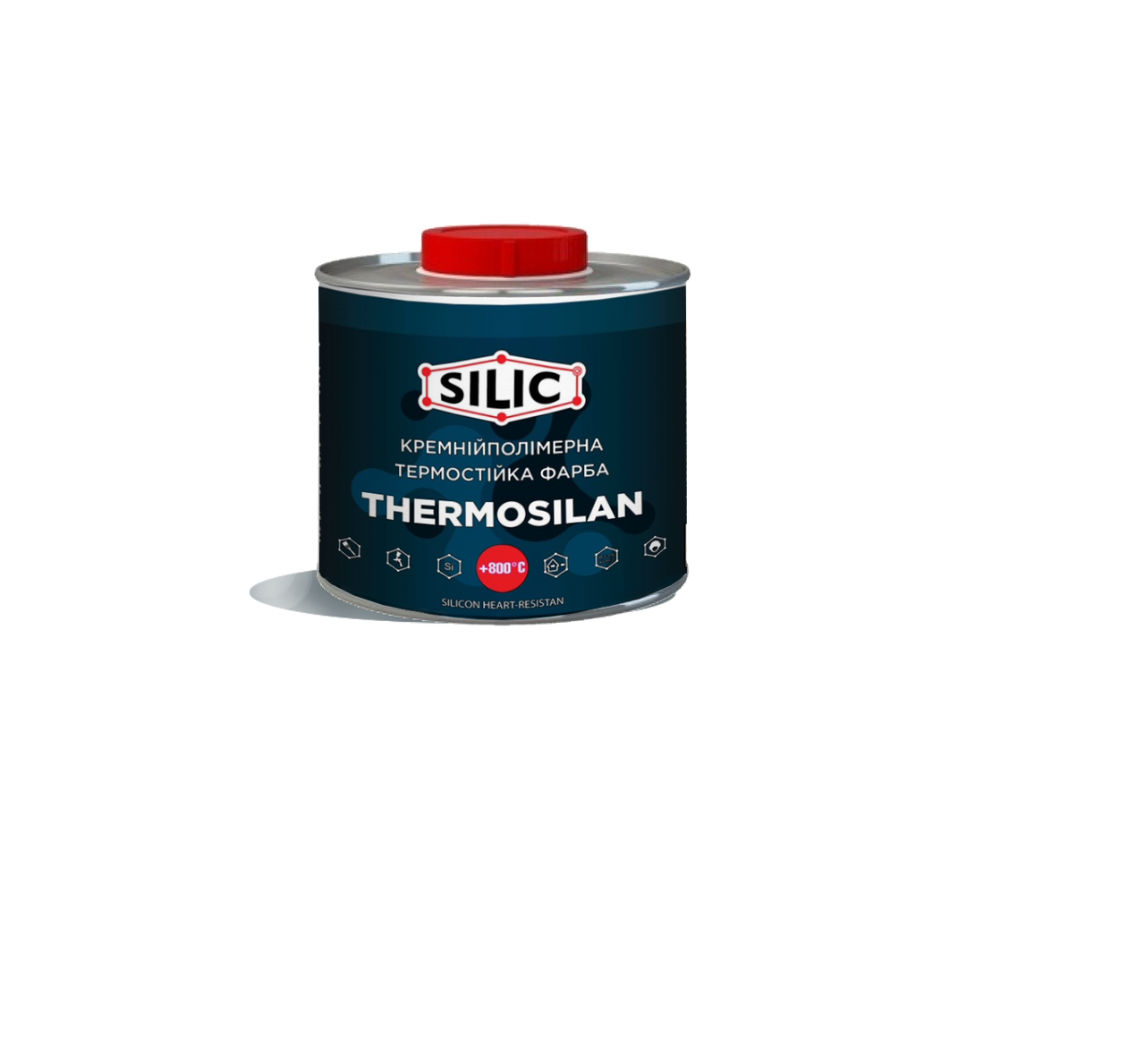 

Краска термостойкая Thermosilan (0,2л) для печей, каминов, мангалов серебро