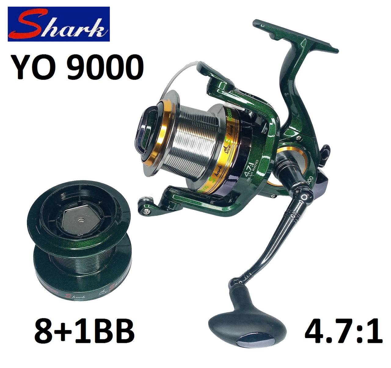 

Катушка Shark YO  8+1BB (карповая, серфовая, морская