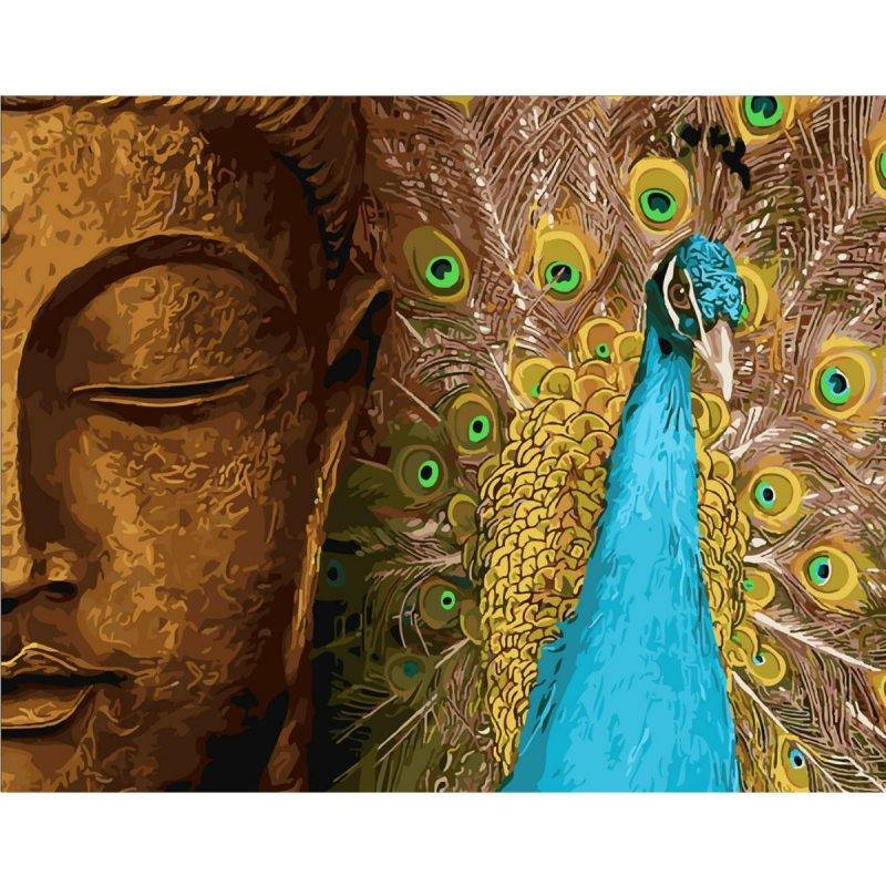 

Картина по номерам Павлин и божество