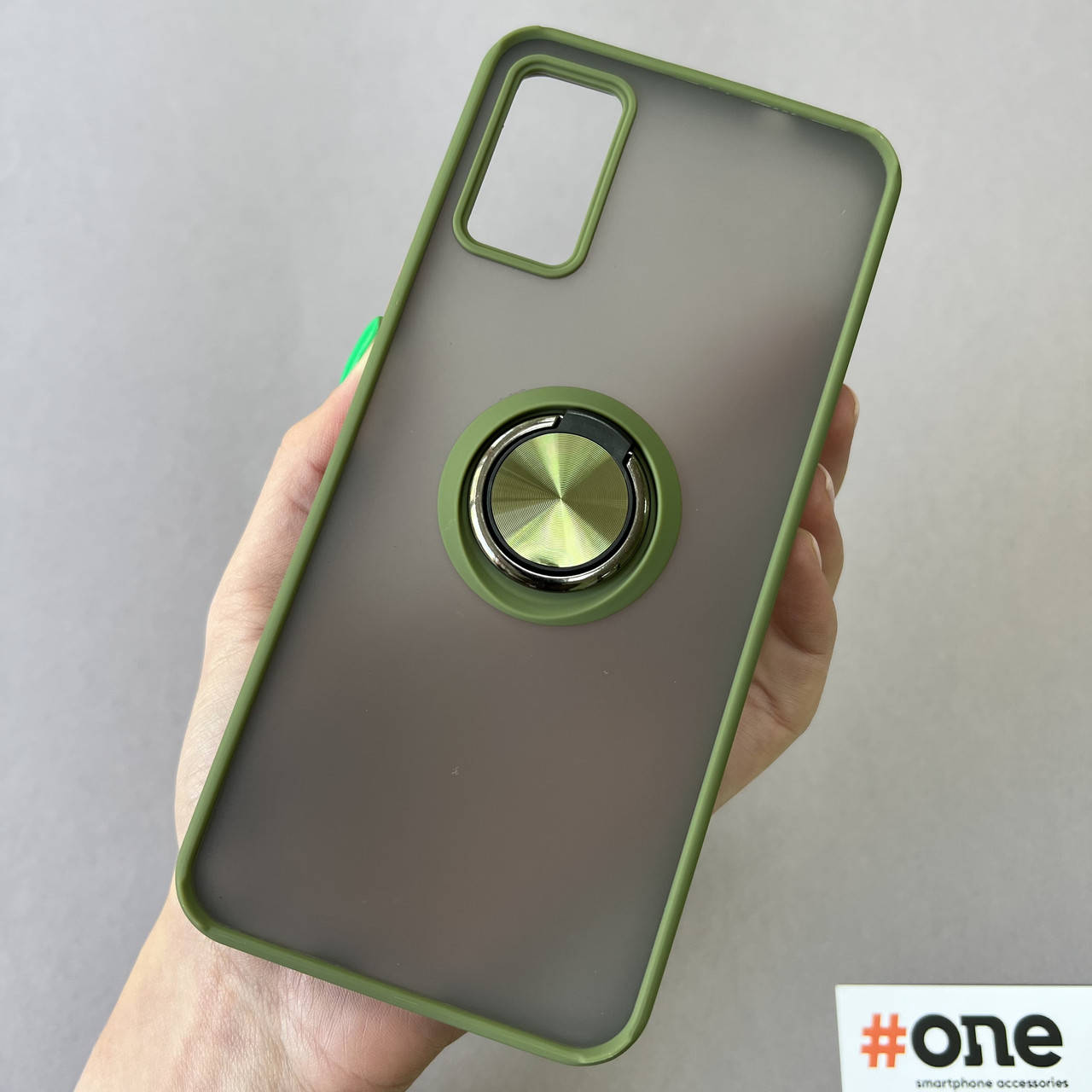 

Чехол для ZTE Blade A71 противоударный с кольцом подставкой чехол на телефон зте блейд а71 зеленый T8B, Зелёный