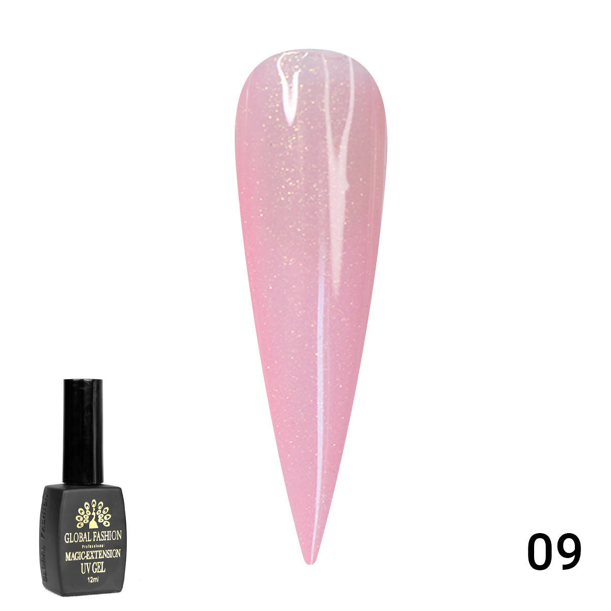 

Гель с шиммером Global Fashion Magic-Extension №9, 12 мл